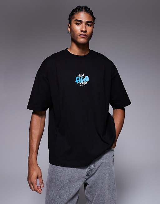ASOS DESIGN Oversized T-shirt With Back Print In Black