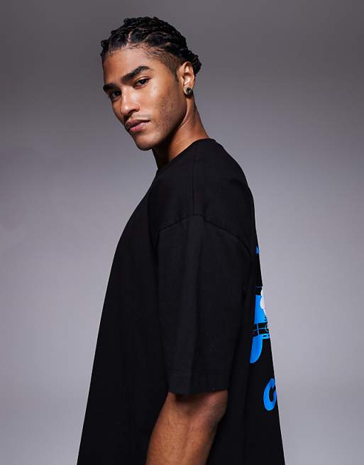 ASOS DESIGN Oversized T-shirt With Back Print In Black