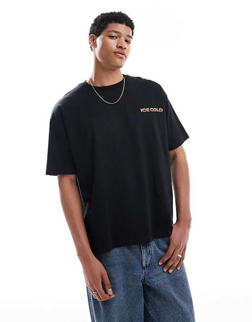ASOS DESIGN Oversized T-shirt With Back Print In Black