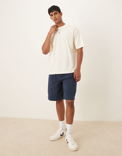 ASOS DESIGN Oversized T-shirt With Back Print In Off White
