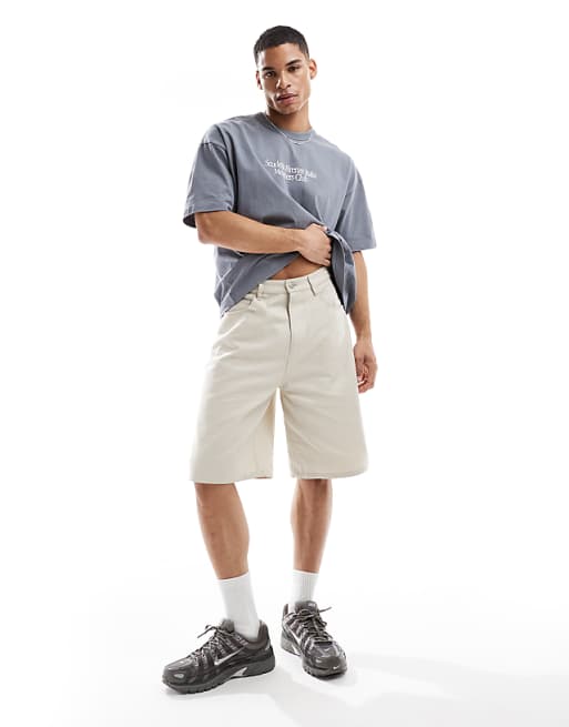 ASOS DESIGN Oversized T-shirt With Car Graphic In Washed Grey