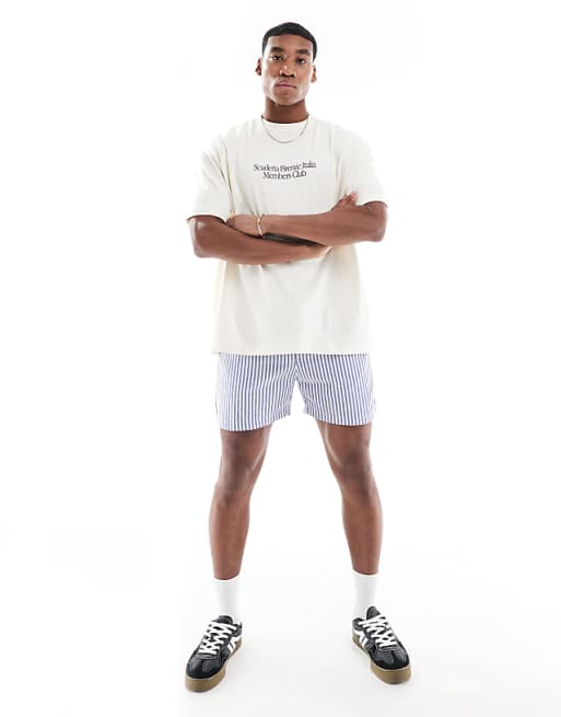 ASOS DESIGN Oversized T-shirt With Car Graphic In Cream