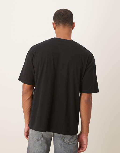 ASOS DESIGN Oversized T-shirt With Cartoon Print In Black