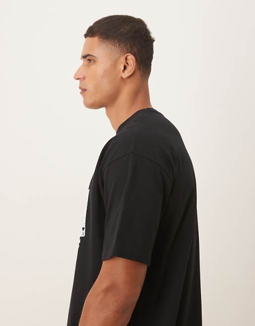 ASOS DESIGN Oversized T-shirt With Cartoon Print In Black