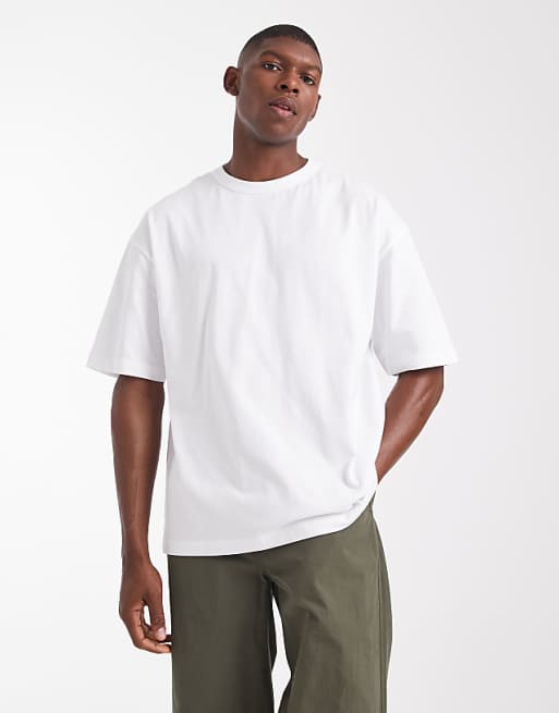 ASOS DESIGN Oversized T-shirt With Celestial Spine Print In White