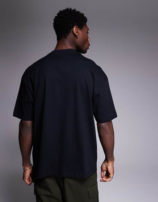 ASOS DESIGN Oversized T-shirt With Chest Print In Black