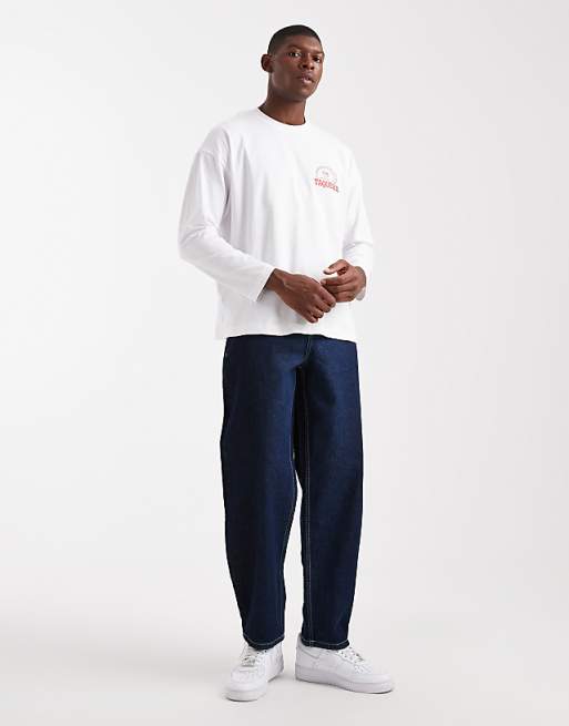 ASOS DESIGN Oversized T-shirt With Chest Taco Print In White