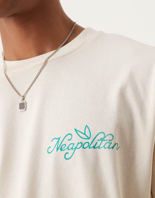 ASOS DESIGN Oversized T-shirt With Chilli Print In Off White