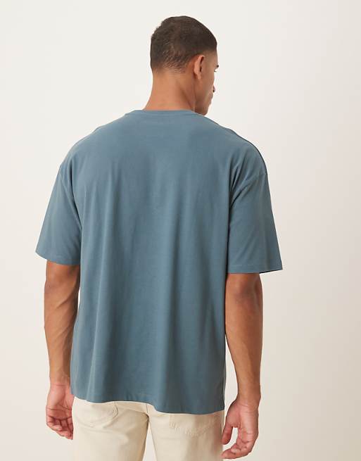 ASOS DESIGN Oversized T-shirt With City Graphic In Dark Grey