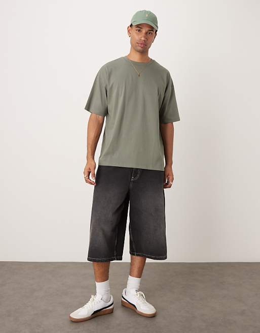 ASOS DESIGN Oversized T-shirt With City Graphic In Khaki