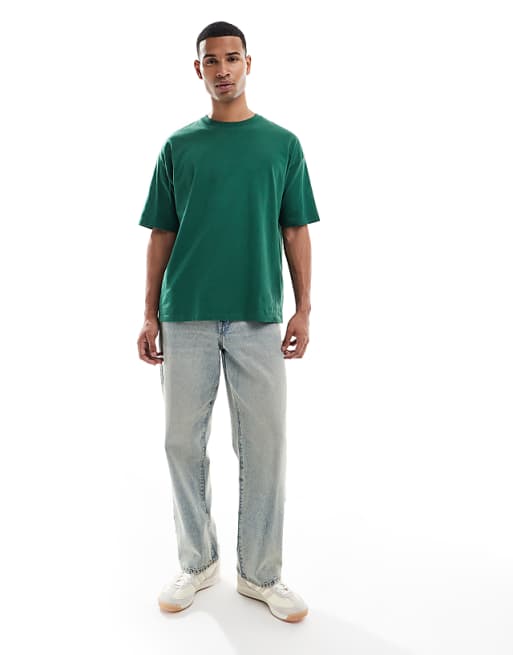 ASOS DESIGN Oversized T-shirt With Dragon Graphic In Green