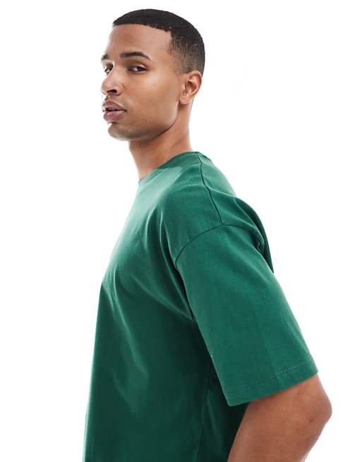 ASOS DESIGN Oversized T-shirt With Dragon Graphic In Green