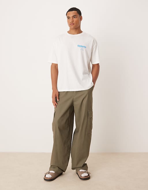 ASOS DESIGN Oversized T-shirt With Front And Back Graphic In White