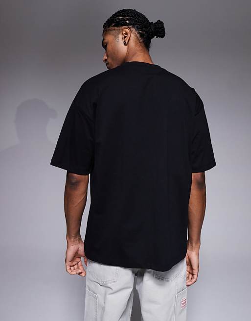 ASOS DESIGN Oversized T-shirt With Paraiso Graphic In Black