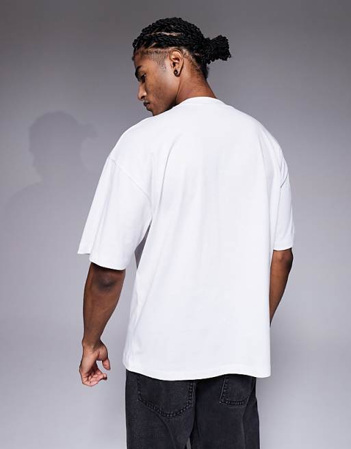 ASOS DESIGN Oversized T-shirt With Paraiso Graphic In White
