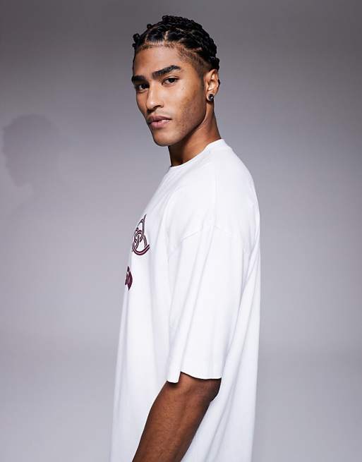 ASOS DESIGN Oversized T-shirt With Paraiso Graphic In White