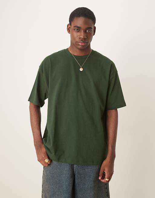ASOS DESIGN Oversized T-shirt With Scenic Graphic In Green