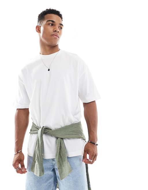 ASOS DESIGN Oversized T-shirt With Scenic Graphic In White