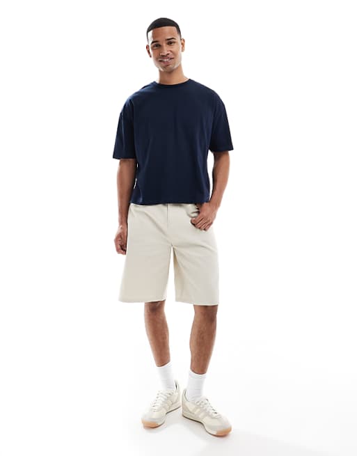 ASOS DESIGN Oversized T-shirt With Sport Front Graphic In Light Brown