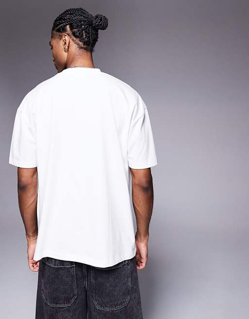 ASOS DESIGN Oversized T-shirt With Sport Graphic In Cream