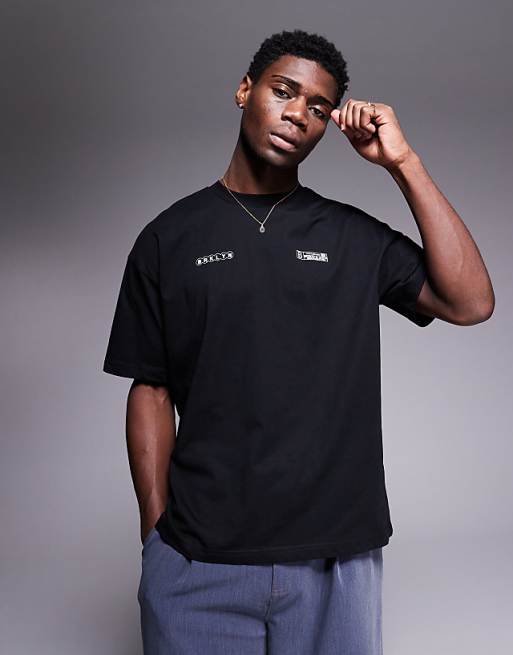ASOS DESIGN Oversized T-shirt With Street Graphic In Black
