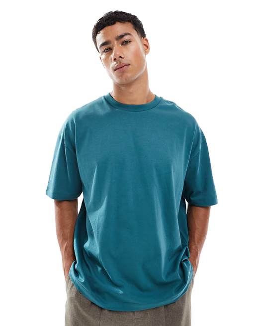 ASOS DESIGN Oversized T-shirt With Text Graphic In Green
