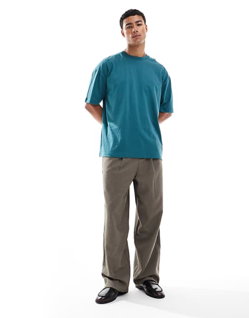 ASOS DESIGN Oversized T-shirt With Text Graphic In Green