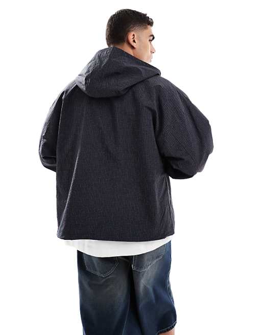 ASOS DESIGN Oversized Track Jacket In Black