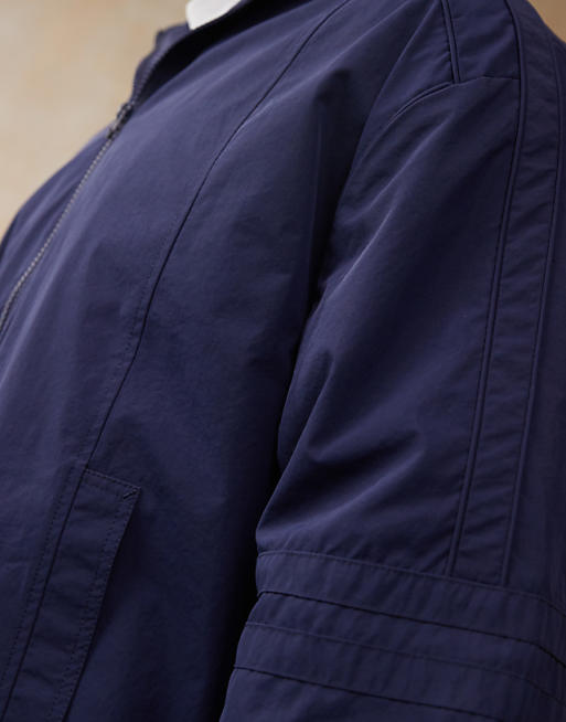 ASOS DESIGN Oversized Track Jacket In Navy