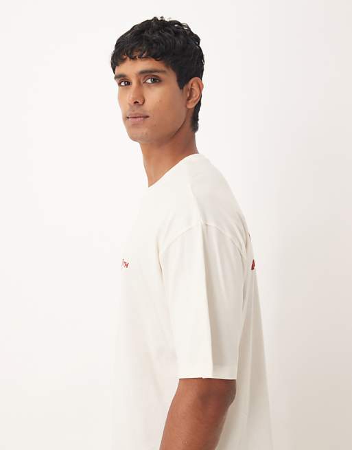 ASOS DESIGN Oversized With Street Graphics In Cream