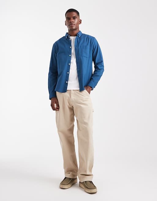 ASOS DESIGN Oxford Regular Shirt In Teal
