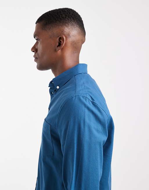 ASOS DESIGN Oxford Regular Shirt In Teal