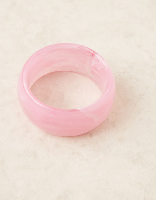 ASOS DESIGN Pink Resin Bangle