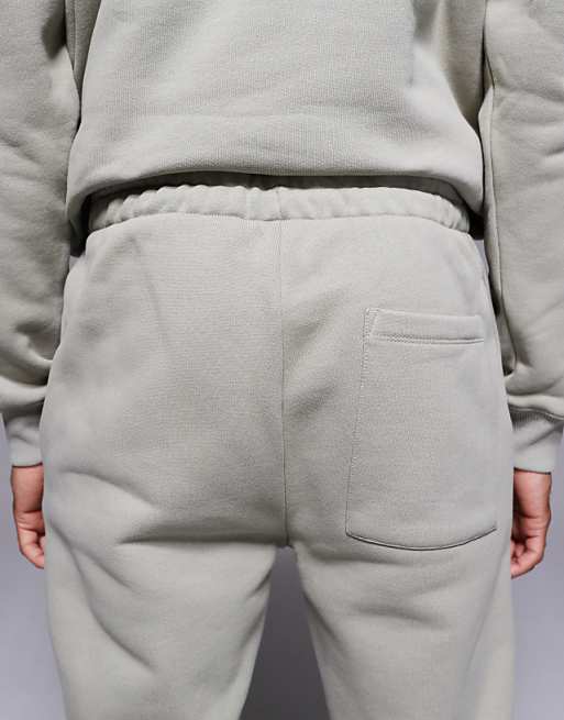 ASOS DESIGN Premium Heavyweight Co-ord Tapered Jogger In 400gsms In Black