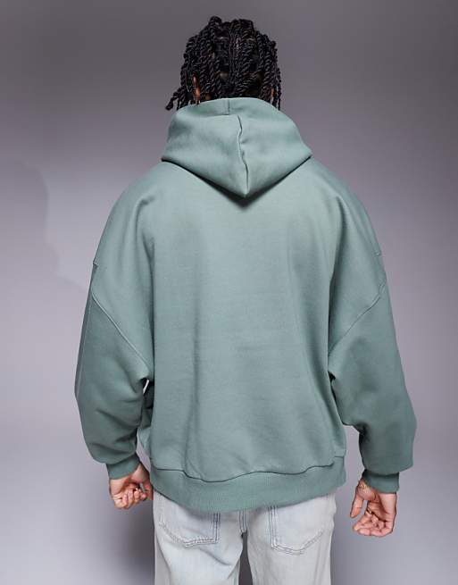 ASOS DESIGN Premium Heavyweight Extreme Oversized Hoodie In 400gsm In Green