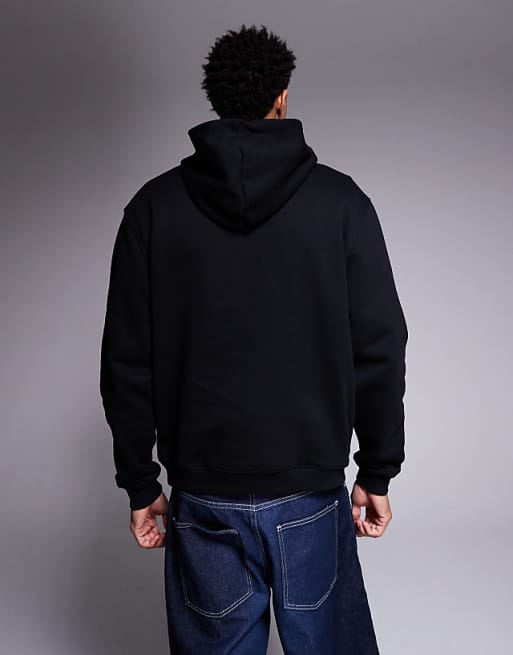 ASOS DESIGN Premium Heavyweight Hoodie In 400gsm In Black - BLACK