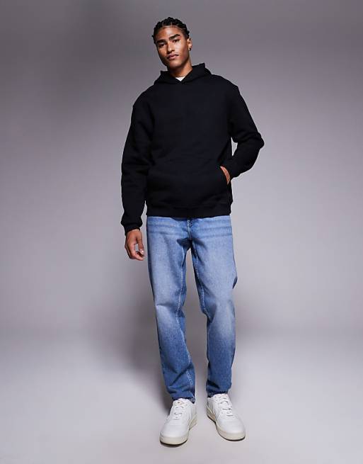 ASOS DESIGN Premium Heavyweight Oversized Hoodie 400gsms In Black