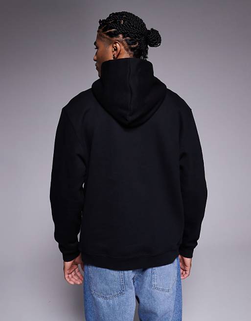 ASOS DESIGN Premium Heavyweight Oversized Hoodie 400gsms In Black