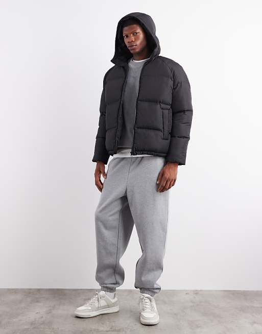 ASOS DESIGN Puffer Jacket In Black