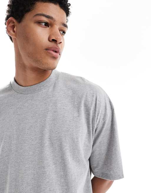 ASOS DESIGN Pyjama Set In Grey Marl