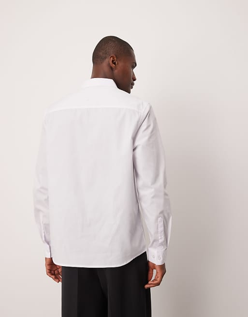 ASOS DESIGN Regular Fit Shirt In White