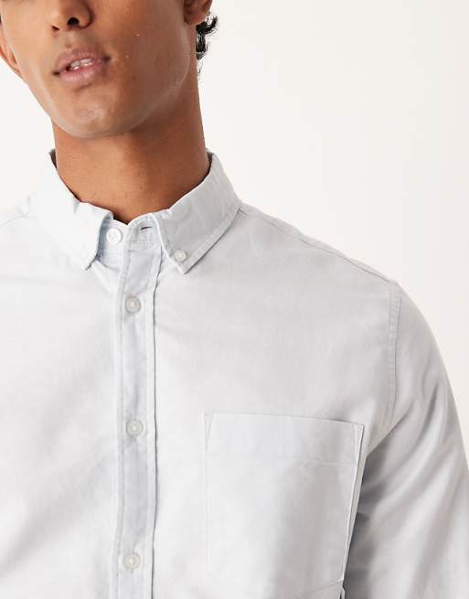 ASOS DESIGN Regular Oxford Shirt In Light Blue