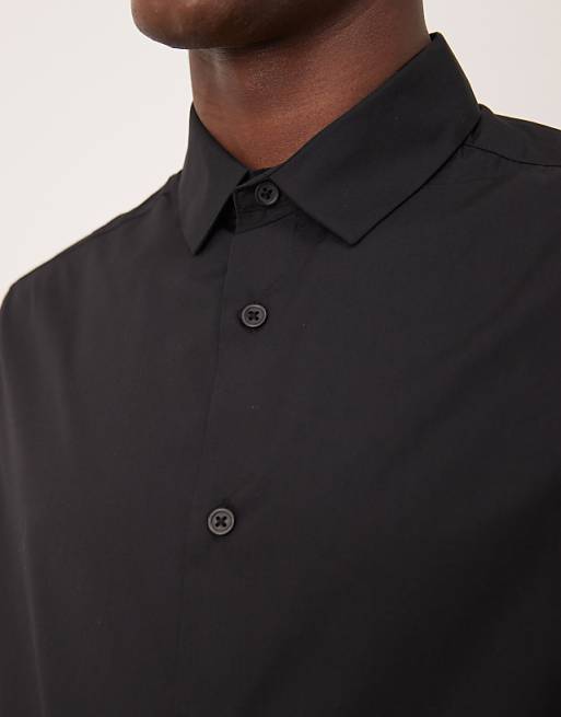 ASOS DESIGN Regular Shirt In Black