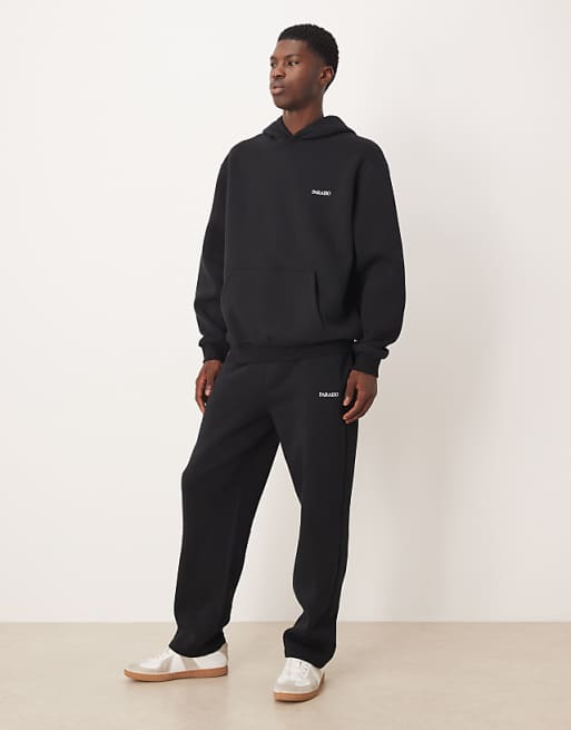 ASOS DESIGN Relaxed Fit Co-ord Hoodie With Print In Black