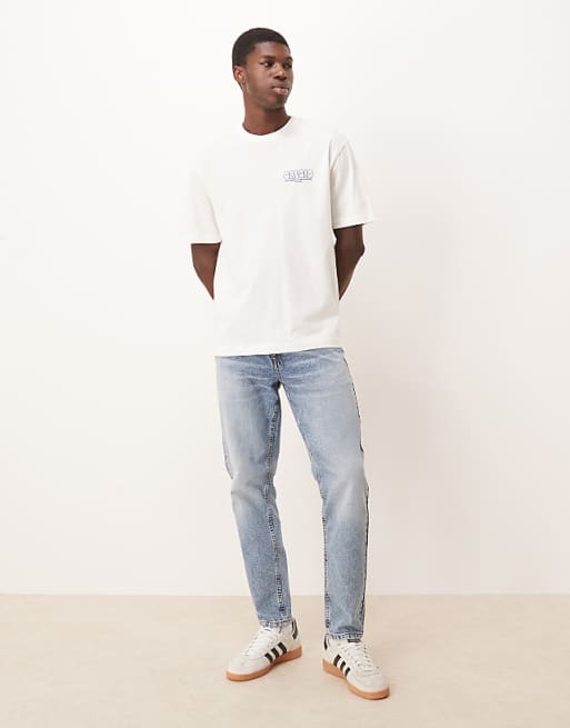 ASOS DESIGN Relaxed Fit T-shirt With Bubble Print Detail In Ecru