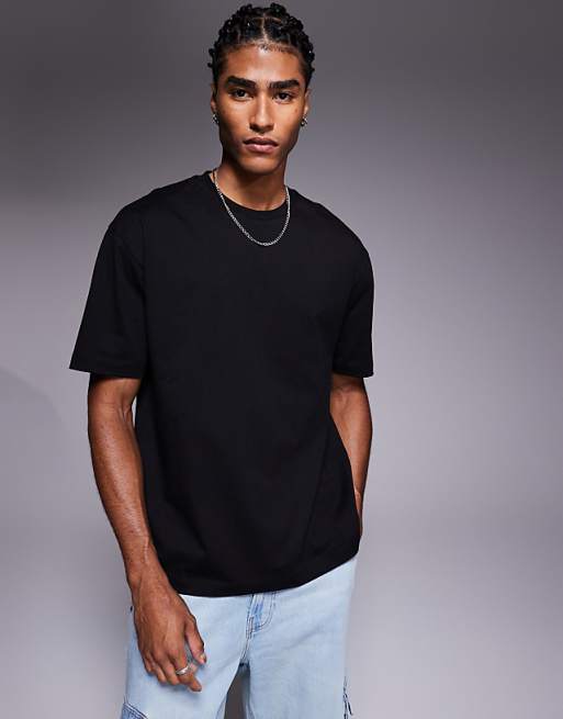 ASOS DESIGN Relaxed Fit T-shirt With Bubble Print Detail In Black