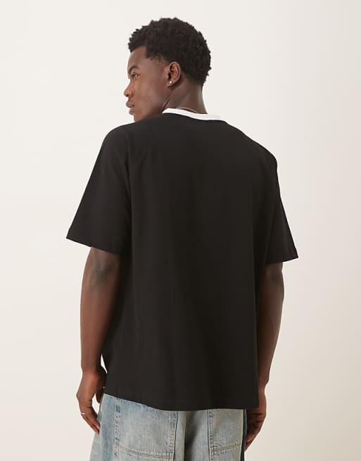 ASOS DESIGN Relaxed Fit T-shirt With Graphic In Black