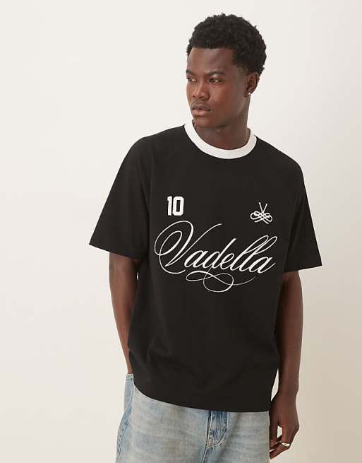ASOS DESIGN relaxed fit t-shirt with graphic in black