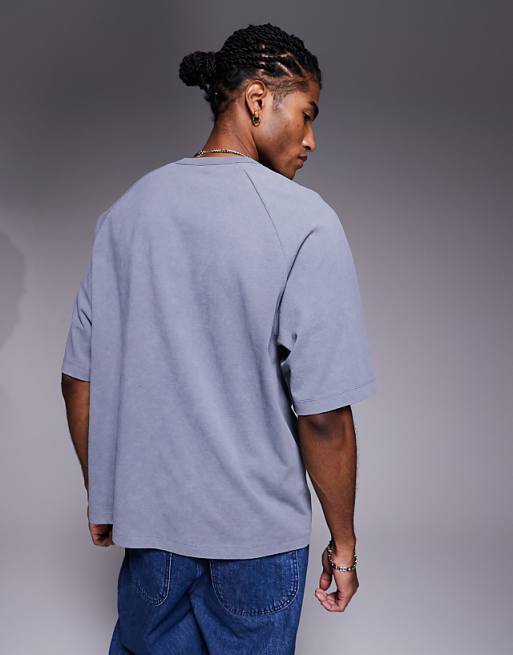 ASOS DESIGN Relaxed Fit T-shirt With Studio Ventures Graphic In Washed Grey