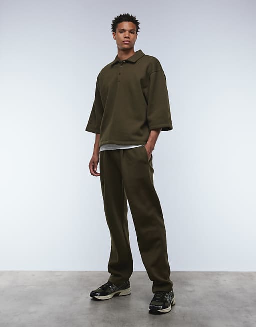 ASOS DESIGN Relaxed Polo In Khaki